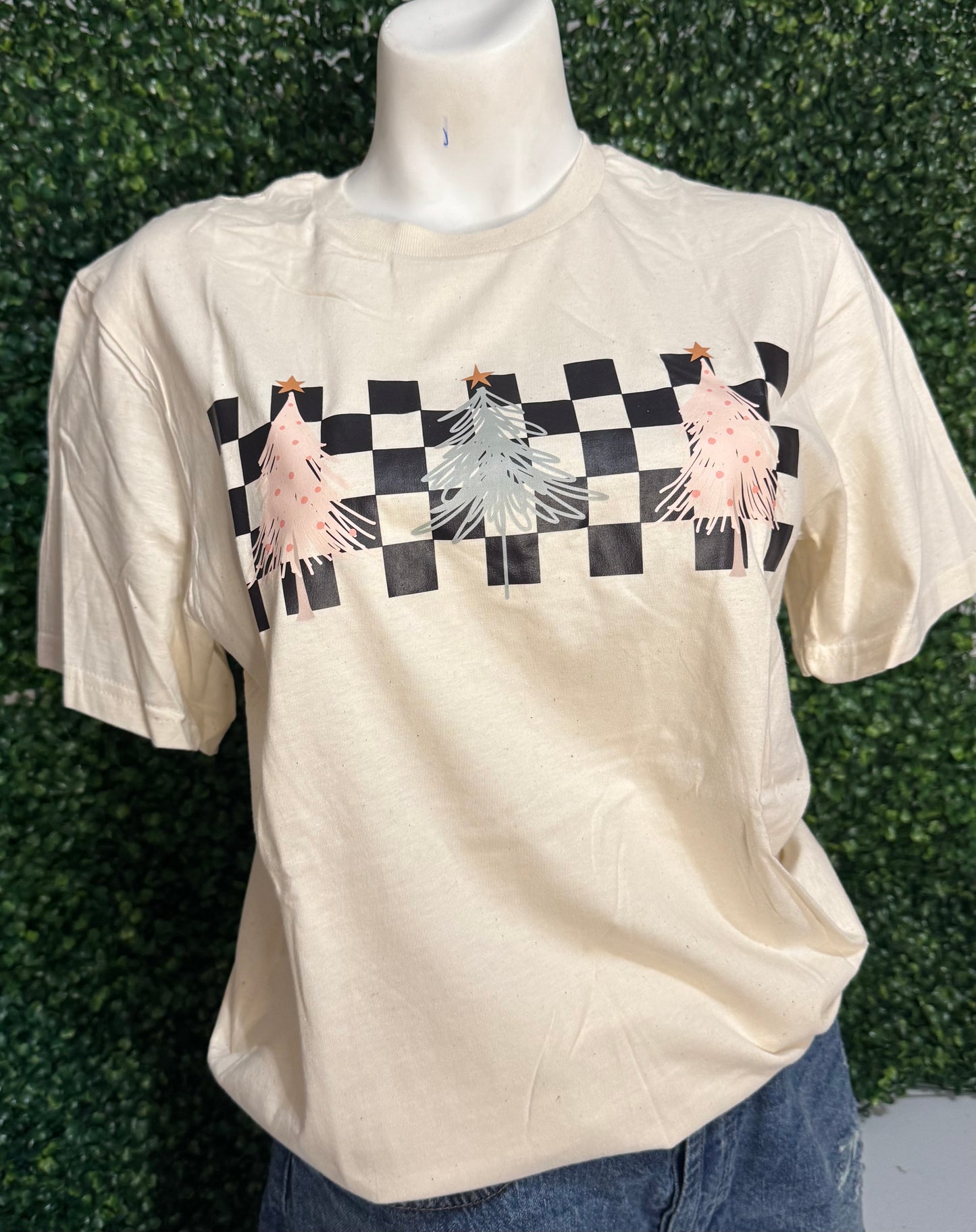 Checkered Christmas T-shirt
